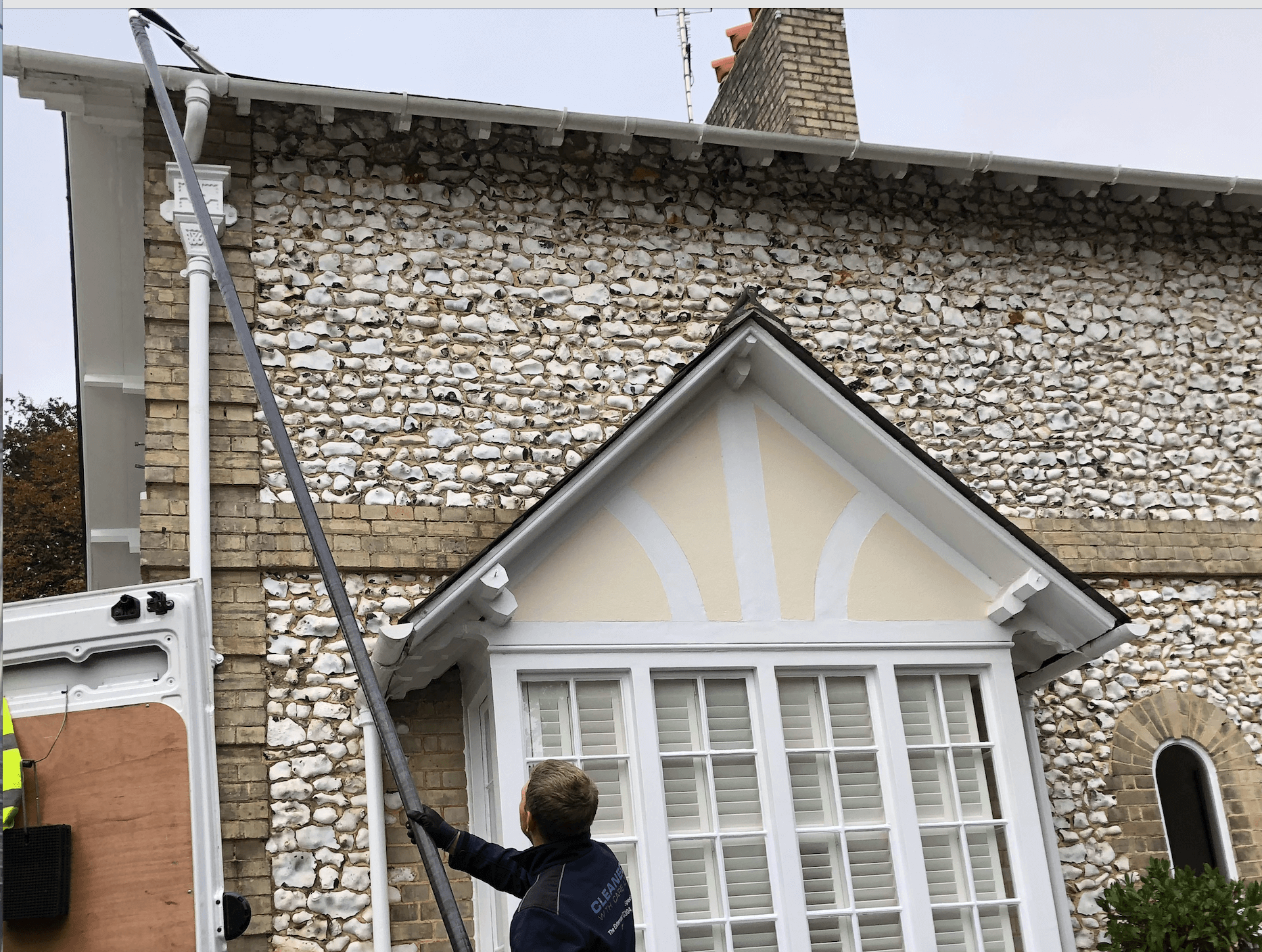 Professional gutter cleaning tools and equipment used by The Roof Moss Cleaners in Marston Moretaine